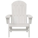 Adirondack Stol Hvit 74x82x91 cm HDPE