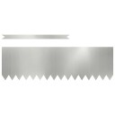 vidaXL Gjerdekant 30 pcs sølv 100 x 0.05 x 20 cm Galvanisert Stål