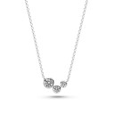 Sif Jakobs Jewellery Sardinien Tre Necklace Sølv farge Hvit 11.5 mm