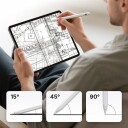 Metapen Pencil A8 iPad penn / stylus – hurtiglading via USB C og magnetisk feste Hvit