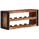 vidaXL Vinhylle Brun 100 x 45 x 33 cm Massiv gjenbrukt treverk