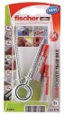 Fischer Plugg DUOPOWER 10 x 50mm Med Øyekrok 2 stk.