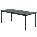 Muuto Linear Steel Spisebord 200X75 cm Dark Green