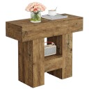 Sidebord 80 x 30 x 65 cm / smalt nattbord / avlastningsbord / lite bord med hylle