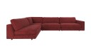 Rowico Home Duncan hjørnesofa åpen V Rød Anna 8 345 x 216 x 78 cm Rød