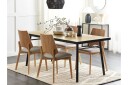 Stensville Spisebord 90x90 cm - Lys Brun/Sort
