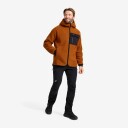 Revolutionrace Sherpa Hoodie Herre Caramel Café M Herre Overdeler Fleece & midlayers
