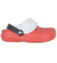 Crocs Sandaler m. Fôr   Classic+ Fôret Santa Tresko K   Varsity    Crocs   37/38   Sandals Hvit Rød   37 38