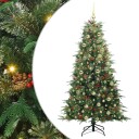  Kunstig sammensatt juletre med 300 LED grønn 180 cm PE og PVC