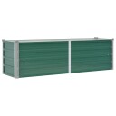 vidaXL Høybed galvanisert stål 160x40x45 cm grønn