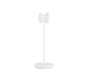 Doppia Accent Rechargeable Table Lamp Matte White
