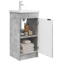  Badmøbel med vask Betonggrå 42 x 40 x 84,5 cm Konstruert tre