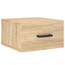  Veggmontert nattbord sonoma eik 35x35x20 cm