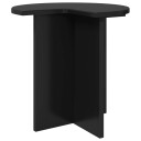 vidaXL Sidetabell med lagring Svart eik Ø 39 x 38 cm Konstruert tre