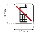 Habo Outlet Telefonforbud Vinyl Skilt