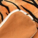 vidaXL Tigerteppe plysj 144 cm brun