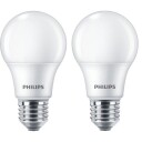 Philips CorePro LED E27 standardpære, 8W, 2-pak