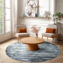 Rundt teppe   Jodhpur Special Luxury Edition blå/grå Størrelse: Ø 120 cm