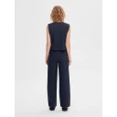 Selected Femme Rita Mid Waist Wide Pant Blå 36/34