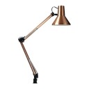 Jensen bordlampe m/bordklemme og veggfeste Kobber