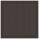 3 delt hage spisebordsett med puter brun poly rattan