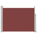vidaXL Uttrekkbar sidemarkise 100x500 cm brun
