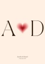 You & Me Initials Love Plakat Plakat / 21x30cm