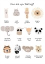 Children"s calming meditation emotions print 1 Plakat / 50x70cm