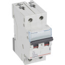 Legrand 5 stk TX³ MCB automatsikring C3 2P 2M 10/10KA