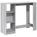  Barbord med hylle grå sonoma eik 124x46x103,5 cm konstruert tre 8721158386847
