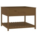 vidaXL Plantekasse med hylle honningbrun 111,5x111,5x81 cm heltre furu