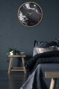 NeXtime Veggklokke Marble Duo 48 cm Svart