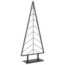 vidaXL Juletre i metall med fot KUOPIO 150 cm Stål Svart