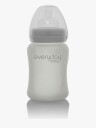 Everyday Baby Glass Baby Bottle Healthy + Quiet Grey 150Ml - Grey - 150 ml