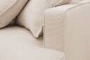 Rossita Lyx 4 seters Venstrevendt L formet Extra Dyp Sjeselongsofa i Manchester   Beige Kordfløyel