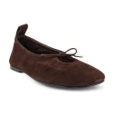 ALOHAS Rosalind Recycled Brown Leather Ballet Flats   Brown   41