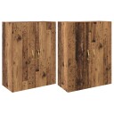  Vegghengte skap 2 pcs Gammelt tre 69.5 x 34 x 90 cm