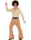 70 Talls Retro Diamonds Kostymebukse til Herre Strl 2XL