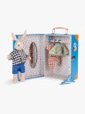 Moulin Roty Garderobekoffert med Dukke Sylvain