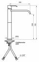 Tapwell Vic081 Servantbatteri Brushed Nickel