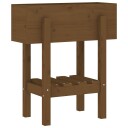  Plantekasse honningbrun 62x30x69 cm heltre furu