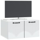  Vegghengt TV skap Hvit 59,5 x 41 x 30 cm Konstruert tre