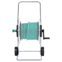 vidaXL Slangetrommelvogn for 80 m 1/2" eller 50 m 3/4" slange stål
