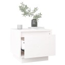 vidaXL Nattbord hvit 35x34x32 cm heltre furu