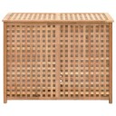 vidaXL Skittentøyskurv 87,5x46x67 cm heltre valnøtt