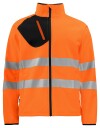 ProJob 6432 Softshelljakke En Iso 20471 Kl 3/2 Orange/Black 3XL