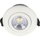 Nordtronic Low Profile Flexible G2 Ø55 2700K Driver Rund Mat Hvid Inden  Og Udendørs Brug