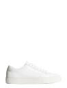 J. Lindeberg Art Signature Leather Sneaker   White   44