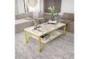 Andifli Sofabord 60x45,8x120 cm - Gull/Hvit