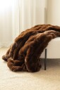 KMCarpets Bubble Pledd 150x220 Brun